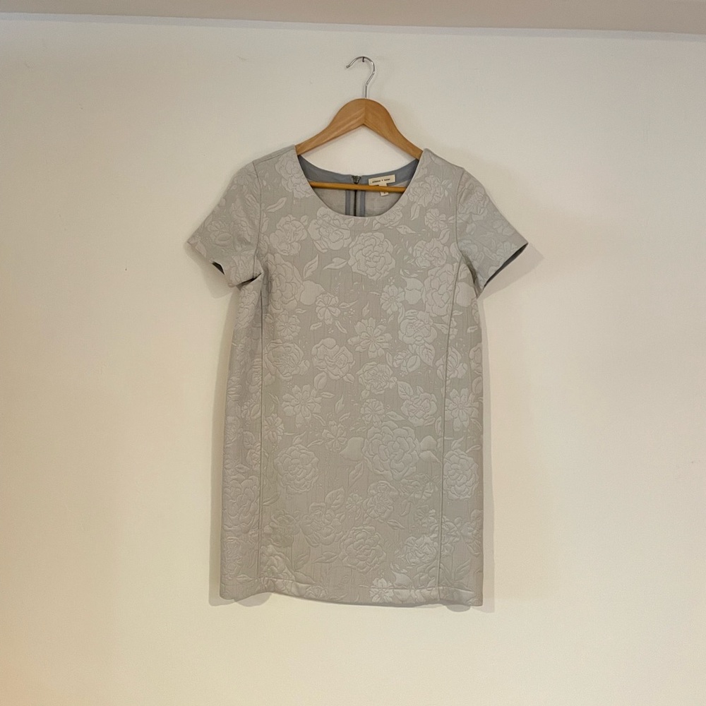 Silver Boxy Mini Dress
